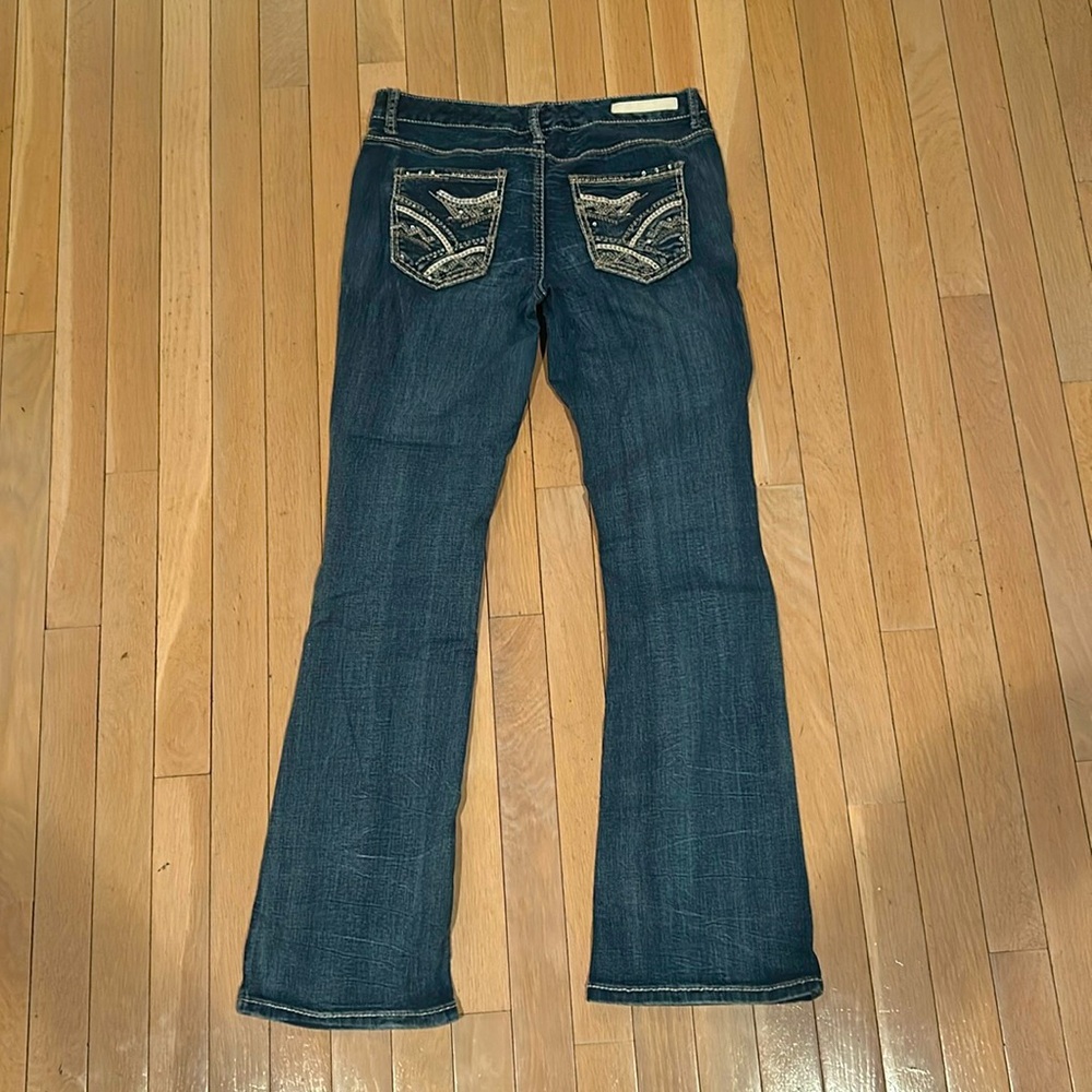 Rhythm In Blues Women’s 2000s Style Denim Boot Cut Mid-Rise Jeans Sz 6